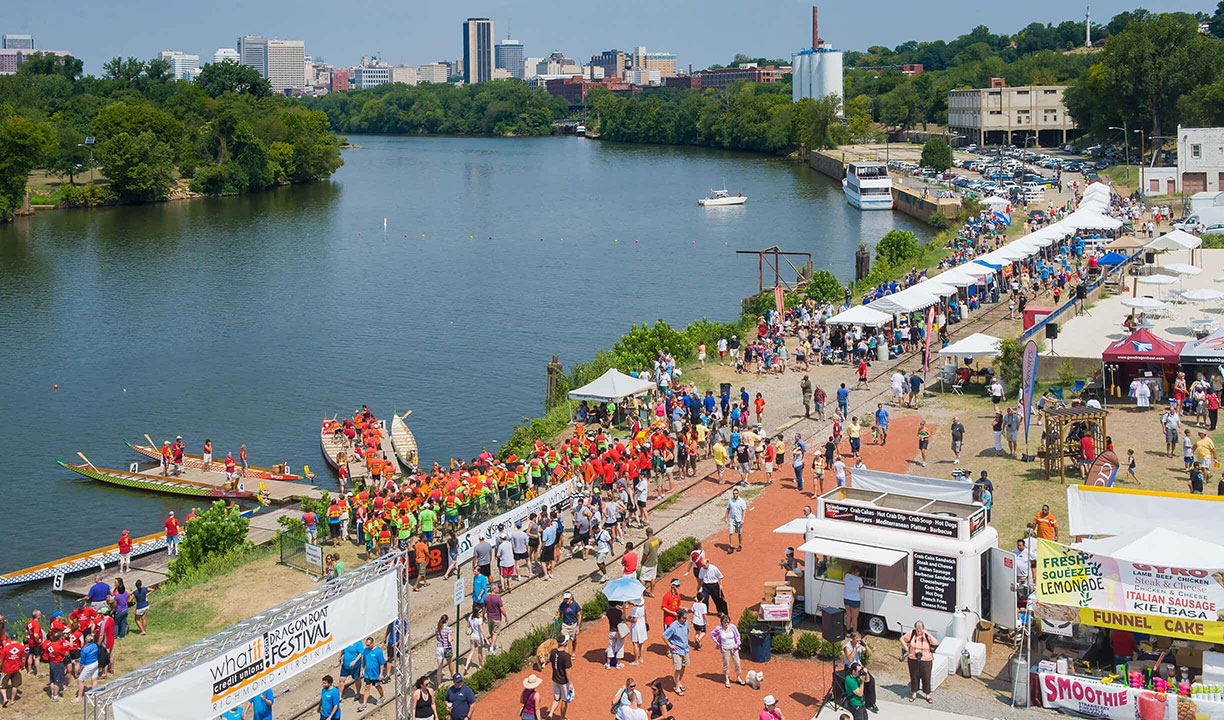 The Dragon Boat Festival along the James River