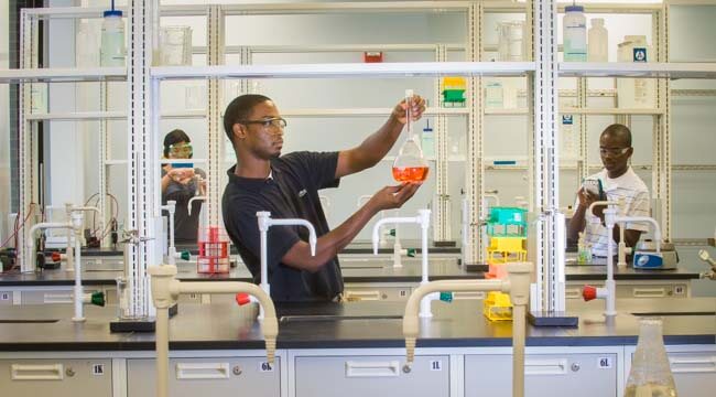 Students in lab