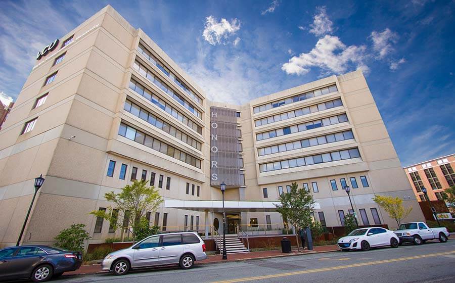 Exterior of the VCU Honors College building